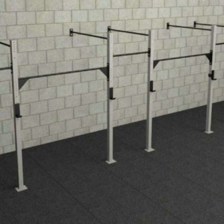 Wall Rack 4 - 60x60 Colorido - 8 Colunas baixas 2,75 - 4 posições Squat