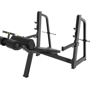 Banco de Supino Declinado para Barra de Peso Livre - Square Brave