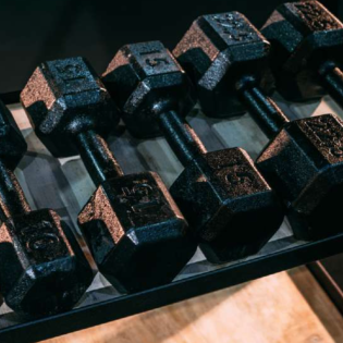 Dumbbell Sextavado Iron 5KG