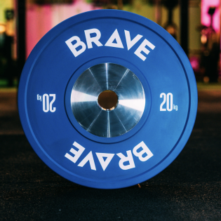 Anilha Olímpica BRAVE - COMPETITION 20kg AZUL