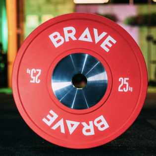 Anilha Olímpica BRAVE - COMPETITION 25kg VERMELHA