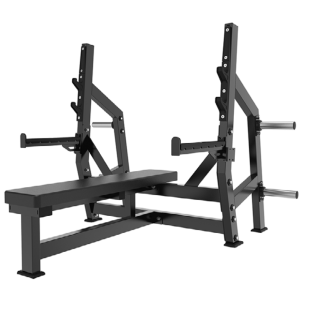 Supino Reto com Suportes para Anilha - Hard Plate Loaded