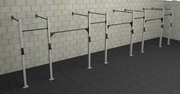 Wall Rack 5 - 60x60 Colorido - 10 Colunas baixas 2,75 - 5 posições Squat