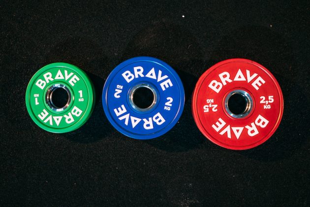 Anilha Fracionada Importada Colorida - 2,5kg Vermelho - Imagem 2