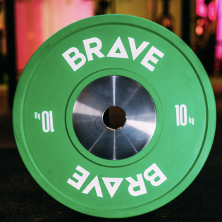 Anilha Olímpica BRAVE  - COMPETITION 10kg VERDE